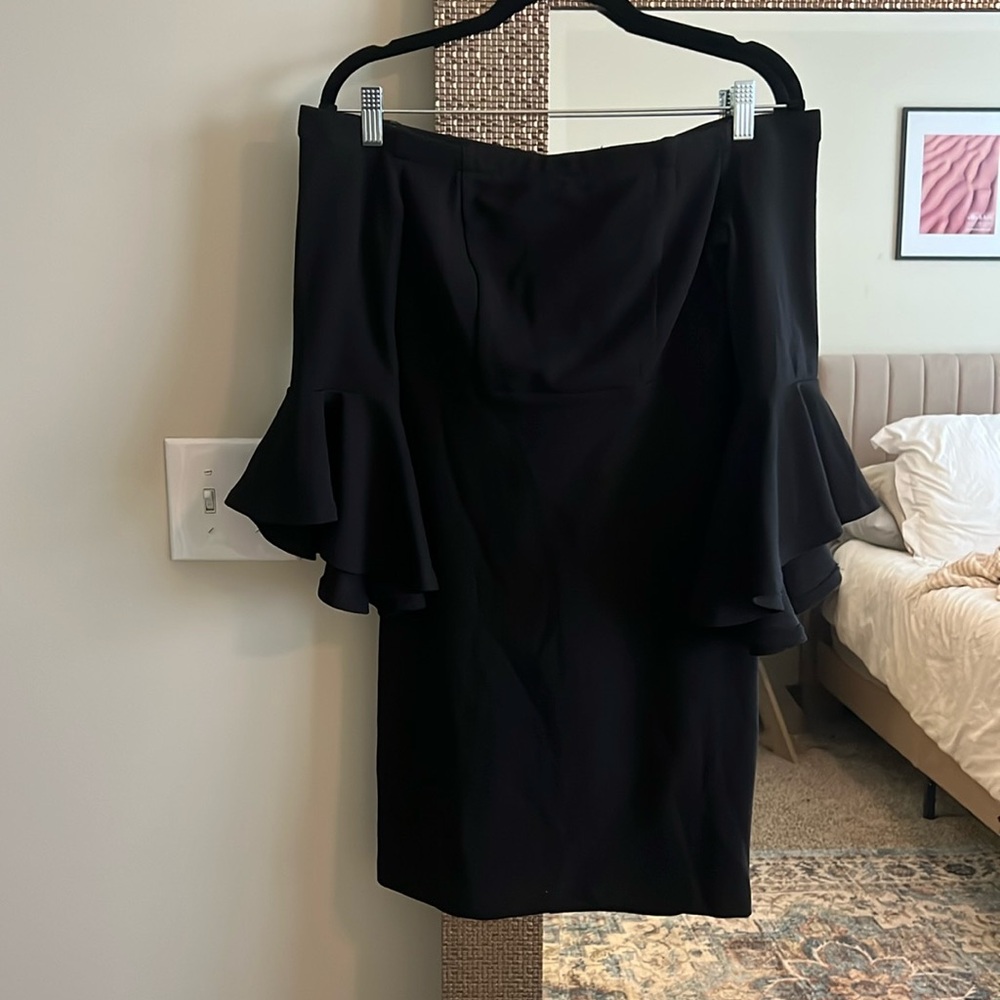 Teeze me black dress size 7/8 off sholder